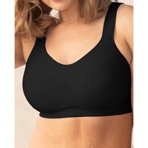 Truekind Daily Comfort Wireless Shaper Bra Black 3XL New With Tags